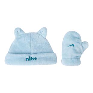 Nike耐克婴幼儿护耳帽子手套组合套装防风保暖【冷帽+手套2件套】