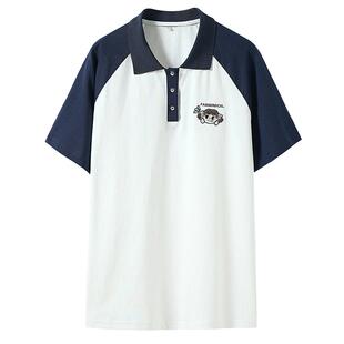 时尚休闲polo衫两件套中学生T恤夏装热裤宽松短裤跑步运动套装女