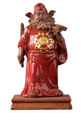 瓷山造物陶瓷钟馗赐福陶瓷摆件