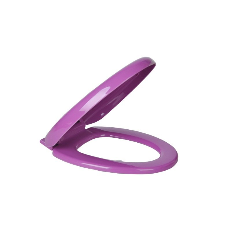 批发普通坐便器盖板PP加厚拆马桶盖彩色批发降快盖板缓O型马桶盖