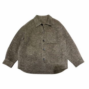 棉羊毛双面毛呢翻领大衣男款冬季韩系休闲短款高端通勤西装呢外套