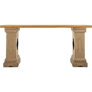 匠心坊中式庭院布置户外实木花架室外露台花园造景阳台盆景置物架