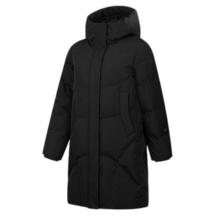 乔丹梭织羽绒服女冬保暖防风中长款加厚过膝运动外套QDEGM2254042