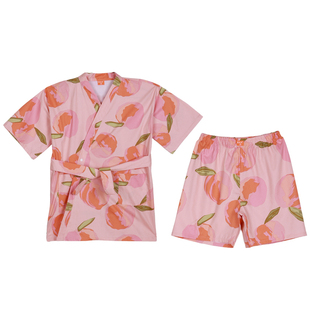汗蒸服女浴衣新款洋气纯棉大码高档温泉桑拿足浴服可爱和服睡衣