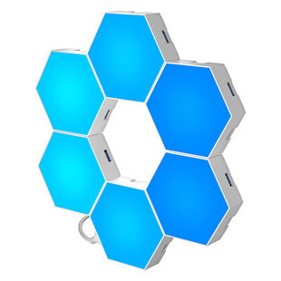 智能量子灯奇光板多彩蜂巢灯电竞房墙面装饰拼接灯声控氛围墙壁灯