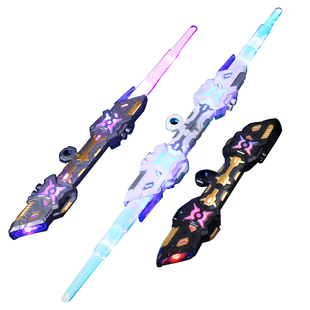 星球大战激光剑儿童玩具正版男孩自动伸缩炫酷黑科技发光宝剑刀