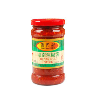 张氏记辣椒酱288g*4瓶湖南特产剁椒酱中辣拌饭酱下饭酱家用调味酱
