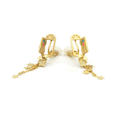 日本ins手作风流苏耳夹