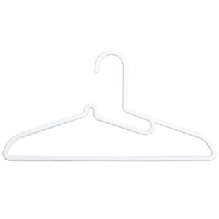 4153.不扯领の衣架 米木纯色晾晒塑料衣架 高性价比高颜值 5个装