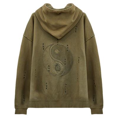 半闲集中国风秋冬刺绣卫衣外套