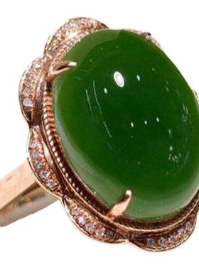 原创设计翡翠金镶玉送老婆礼物