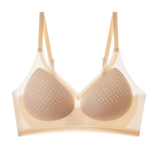 猫人粉底液内衣聚拢收副乳防下垂2026新款大胸显小蕾丝文胸罩女款