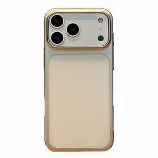 新款银色适用于iPhone17promax手机壳高透苹果17轻薄散热电镀全包防摔磨砂边框创意简约小众高级感硬套