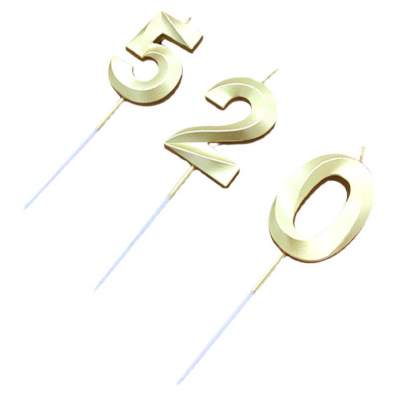 歌剧镀金网红个性烘焙数字蜡烛