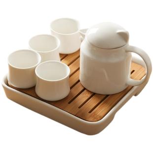 日式功夫茶具套装家用客厅简约陶瓷干泡茶盘茶壶茶杯组合小套精致