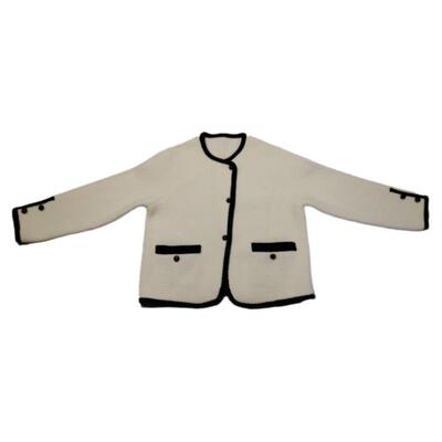 小香风短款毛呢外套女2024秋冬新款韩版宽松百搭双面韩国绒大衣