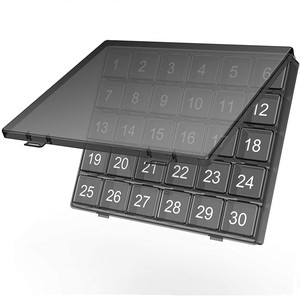 药盒一个月量分药器30天分药盒便携药品31天分装一月吃药提醒盒子