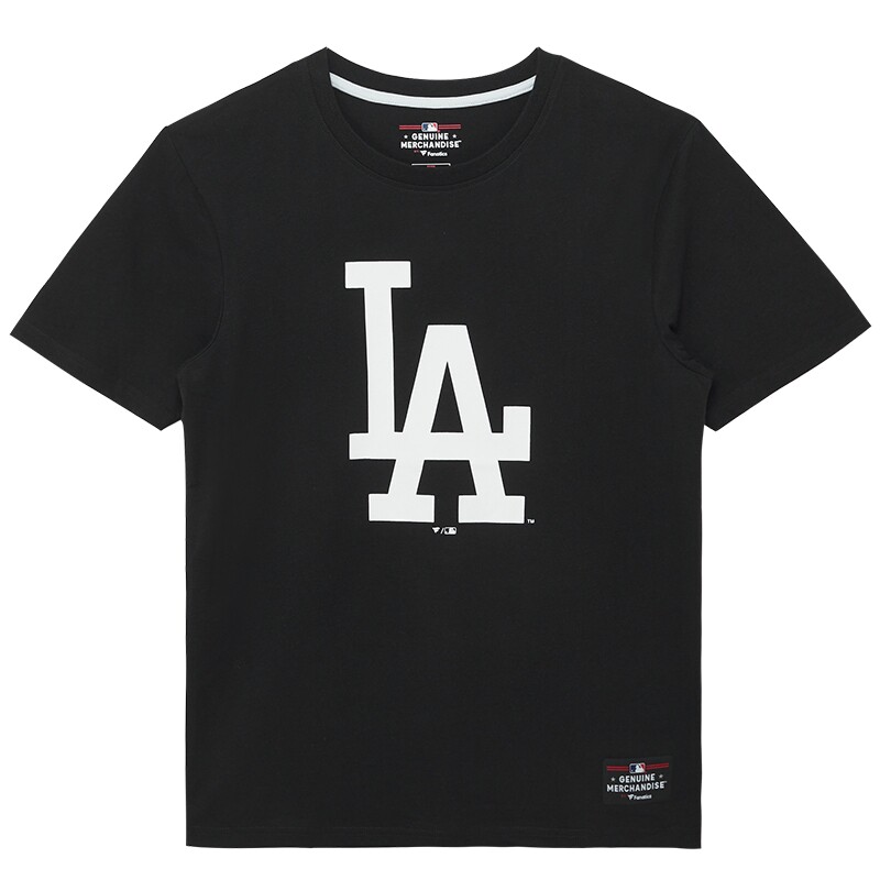 FANATICS x MLB联名款26新款街头休闲印花短袖男女潮流T恤NY/LA 联名短实拍商品图