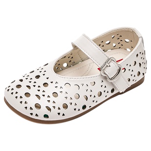 儿童小皮鞋夏季新款真皮软底镂空透气女童公主单鞋玛丽珍宝宝鞋子