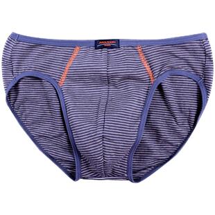 健将三角男士内裤细边条纹中腰纯棉透气裤头潮运动弹力棉裤衩棉质