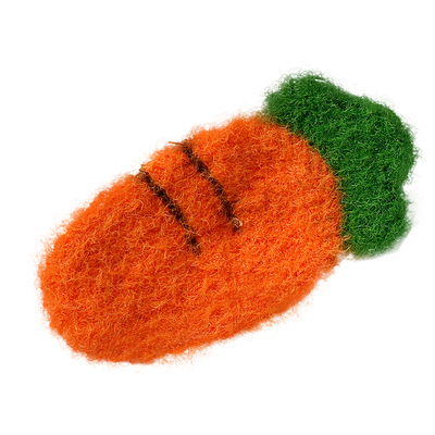 女童毛绒胡萝卜刘海夹可爱侧边夹