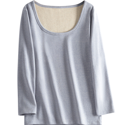 保暖内衣男士上衣超低领加绒加厚