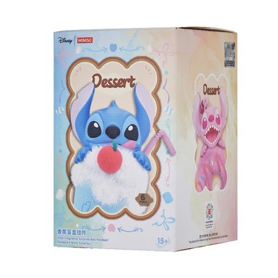 MINISO名创优品迪士尼美食史迪奇系列搪胶香氛盲盒挂件潮玩礼物
