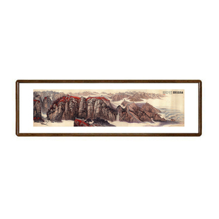 幽燕金秋图山水画新中式装饰画办公室背景墙万里长城画靠山图挂画