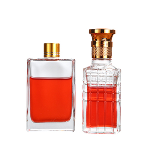 玻璃瓶空瓶子50m100ml透明玻璃小酒瓶品鉴酒药酒瓶带盖密封包邮