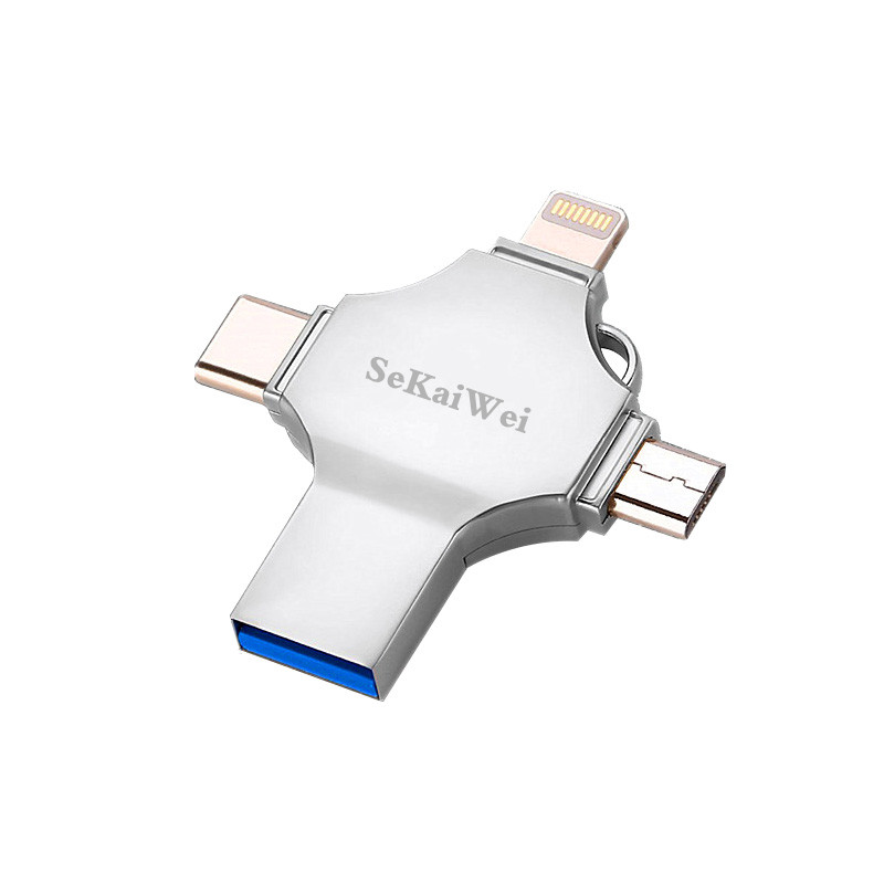 适用于苹果 手机u盘128g手机电脑两用安卓type-c四合一特斯拉专用