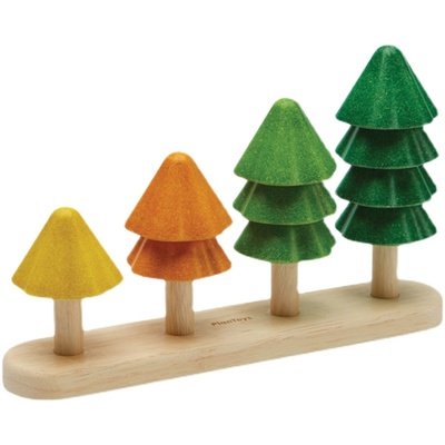 橡胶木Plantoys森林叠叠乐教具