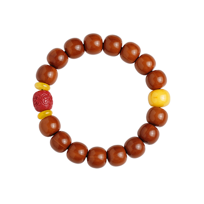 天然老型猴头手串单圈光珠