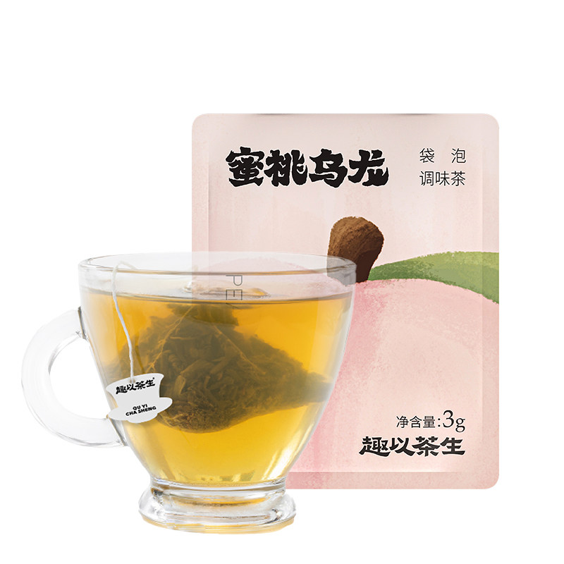 趣以茶生蜜桃乌龙青提茉莉调味茶