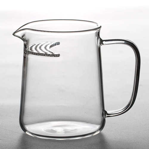 耐热玻璃泡茶杯公杯 茶漏一体绿茶杯带过滤分茶器月牙公道杯茶具
