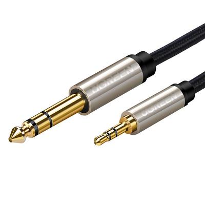 绿联3.5转6.5音频线连吉他电钢琴