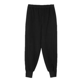 SANI商场同款加绒系带松紧腰显瘦休闲裤女通勤26秋冬束脚长卫裤