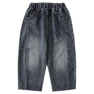 男童牛仔裤2026春装新款儿童中大童裤子春秋款休闲裤长裤