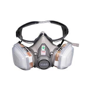 VIAN防毒面具喷漆专用650P升级眼镜一体防尘毒打农药化工业粉尘罩