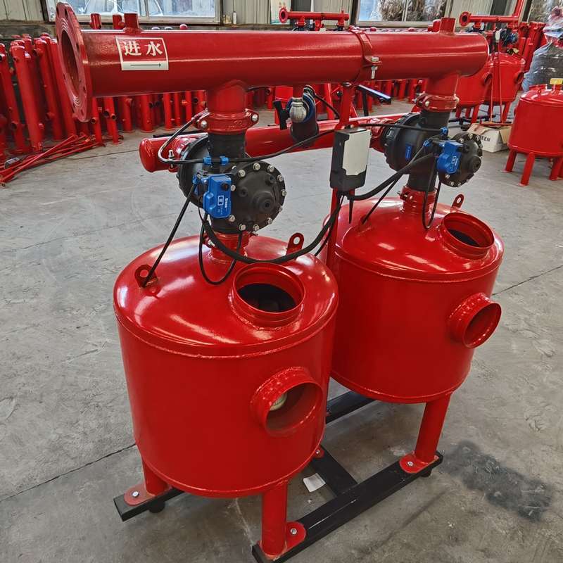 农业灌溉大棚园林滴管喷灌双罐全自动反冲洗砂石过滤器设备厂家