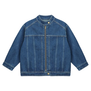 派町童装男童牛仔外套夹克儿童春款2025新款长袖上衣男孩洋气外衣