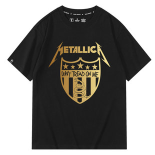metallica金属摇滚乐队周边上衣服春夏纯棉男女短袖T恤宽松透气潮