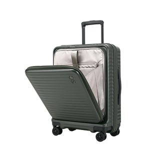 【明星同款】Echolac/爱可乐前开盖行李箱大容量可扩展PC旅行箱