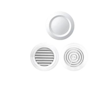 新风出风口旋转可调圆盘可调直百叶斜百叶防虫带滤网新直百叶