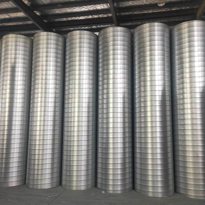 镀锌螺旋风管白铁皮通风管道加工共板风管矩形风管排烟管排气管件