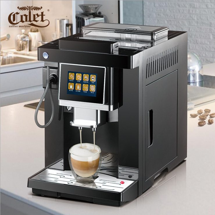 全自动咖啡机卡伦特 CLT-Q007触屏智能一键花式咖啡机意式磨豆咖