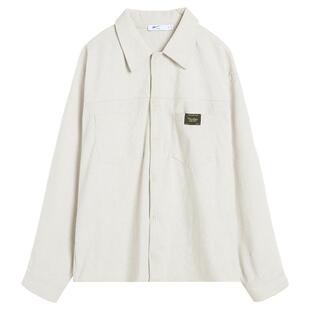 回力灯芯绒外套男款春秋季新款复古工装日系夹克衬衫外套男士上衣