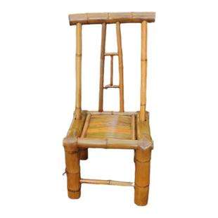 竹椅子靠背椅午休躺椅折叠椅化妆椅摇椅簸箕儿童款家用椅竹编制品