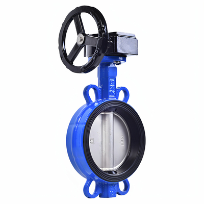 涡轮对夹蝶阀手动蝶阀不锈钢