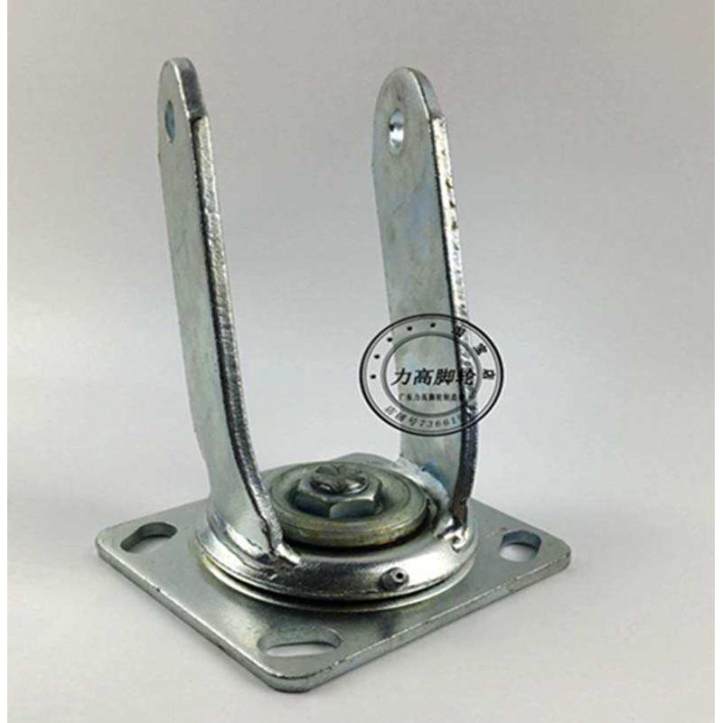 脚轮支架重型加厚4/5/6/8寸手推车定向万向脚轮拖车支架轮子配件