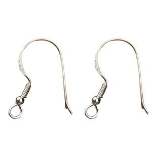 925银耳环diy材料手工耳钉耳勾耳钩耳针纯银耳饰钩子耳坠挂钩配件